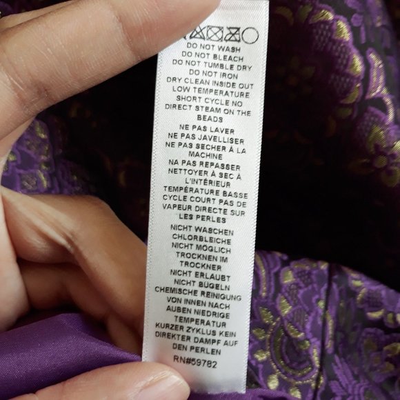 Adrianna Papell Sz 12 Brocade Sheath Dress Lined Wedding Mother of the Bride - Picture 8 of 10